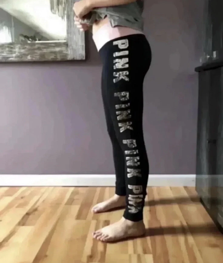 Victoria s Secret Pink Bling Leggings eBay