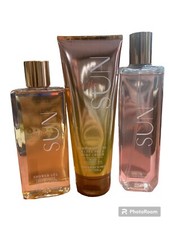 Bath  Body Works IN THE SUN Shower GEL Wash Fragrance Mist Body Cream Set-3
