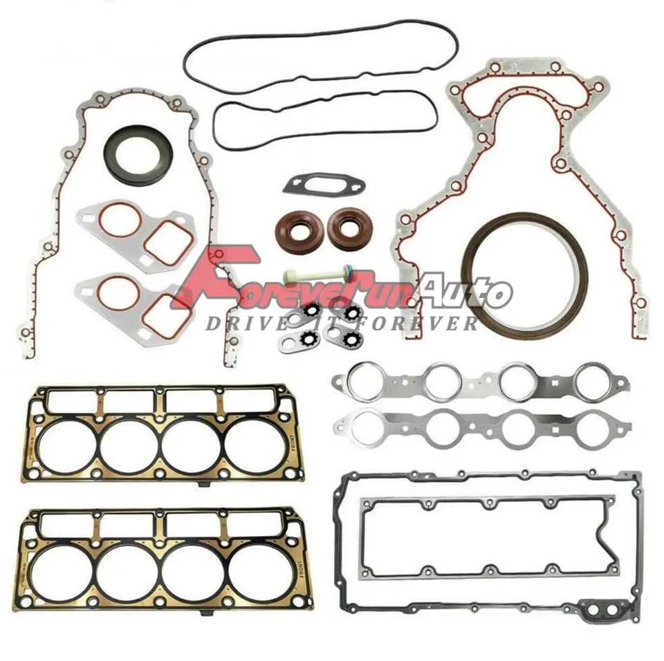Conjunto de junta de cabeça eixo de comando para Chevy GMC LS1/LS6/LQ4/LQ9/4.8/5.3/5.7/6.0L GEN 3 - Imagem 3 de 4