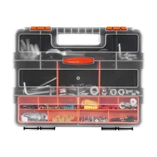 3-Pack Small Parts Organizer 21-Compartment Organizer Box with Removable Divider