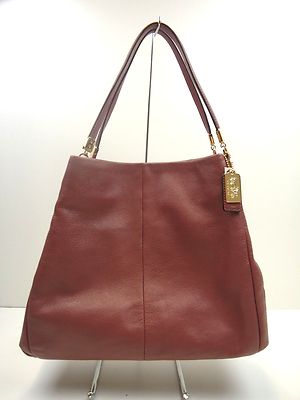 NWT COACH MADISON LEATHER SMALL PHOEBE SHOULDER BAG LIGHT GOLD