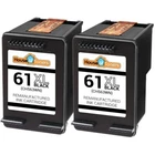 2PK Fits HP61XL Black Ink Cartridge ENVY 4500 4501 4502 4504 5530 5531 HP 61