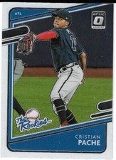 2021 Donruss Optic The Rookies #TR4 Cristian Pache Atlanta Braves
