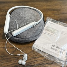 Sony WI-C400 Wireless Bluetooth In-Ear Neckband Headphones White w/ Case