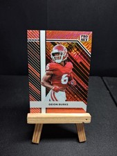Deion Burks 2024 Leaf Metal Pro Set Football Red Shimmer 3/10 SSP