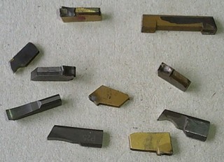 Posten/Konvolut verschiedene kleine mini Wendeschneidplatten
