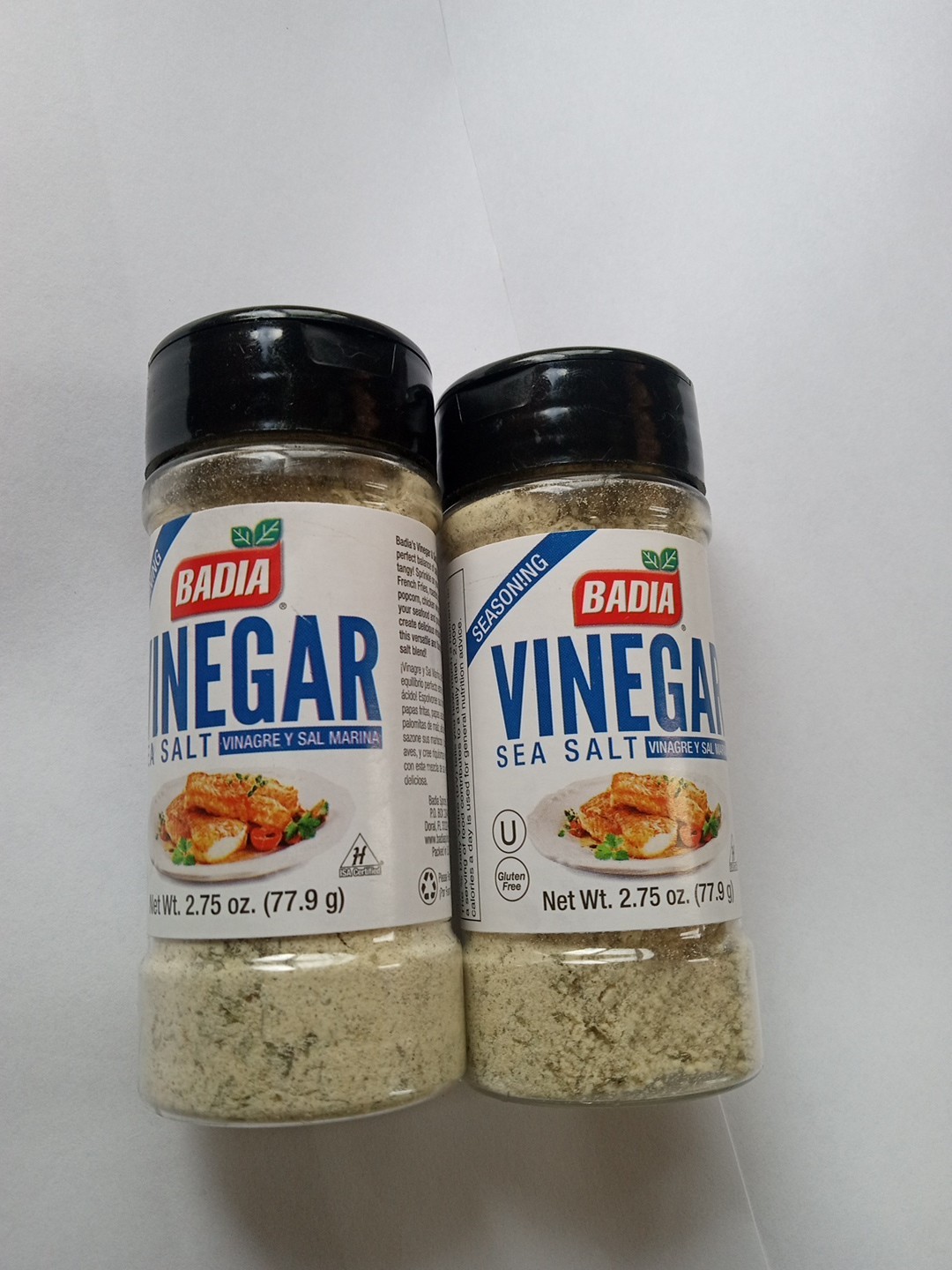 Badia Vinegar & Sea Salt Seasoning Gluten Free 2.75oz (Pack of 2)