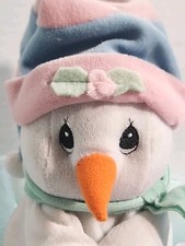 Precious Moments Christmas Plush Snowman Tender Tails 8"