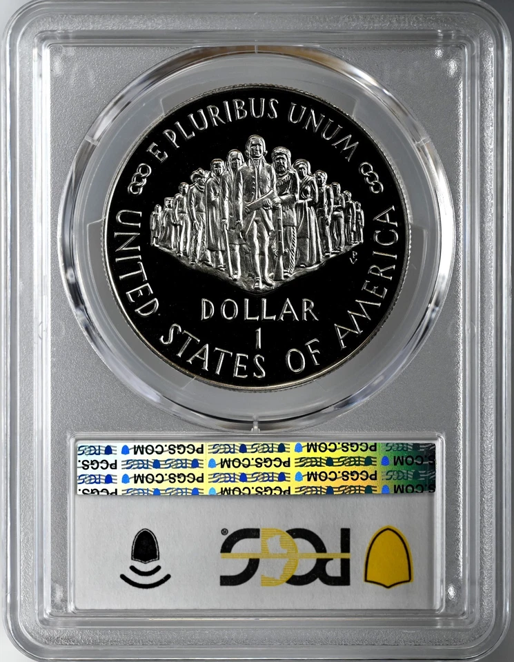 1987-S  $1 CONSTITUTION PROOF SILVER DOLLAR COMMEM PCGS PR70 DCAM #49028505 - Image 4 of 4