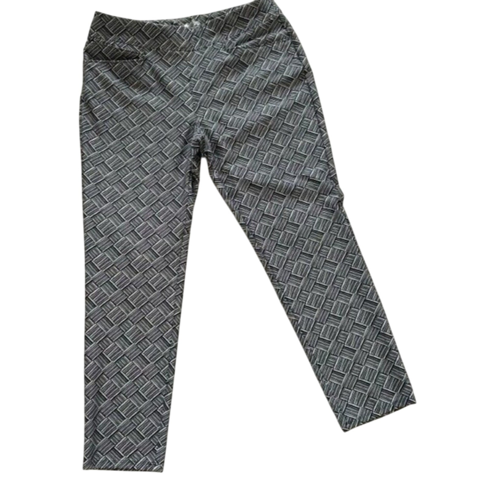 Adidas Womens Small Blue White Stretch Active Leggings Athleisure Pants