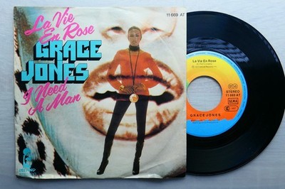 Grace Jones La Vie En Rose Schallplatte Vinyl Single 7 '' 1977
