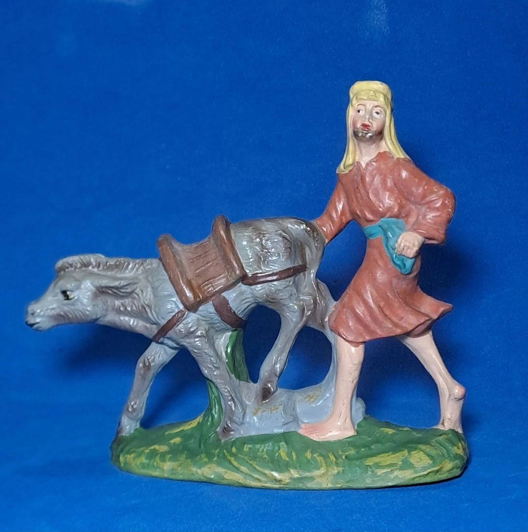 Statuine Fontanini Per Presepe – Gruppo Di Pastori Che Cantano, 12 Cm, Effetto Legno