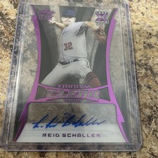 2020 Leaf Trinity Clear Auto Platinum /30 Reid Schaller #CA-RS1 Auto 