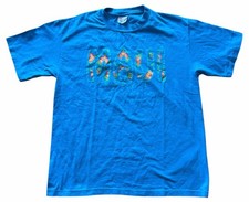 Vintage 90  s Maui Hawaii Graphic T-Shirt Single Stitch Blue Large