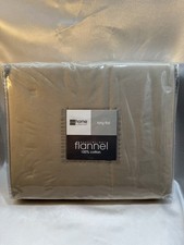 JCPenney Home Collection King Flat Heavyweight Flannel 100 Cotton Sheet