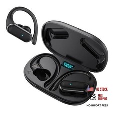 Wireless Earbuds 80Hrs Playtime Bluetooth 5.4 Sports Headphones with Earhooks,
