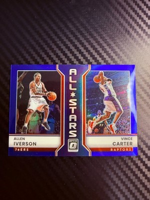 2022-23 Optic #-19 Allen Iverson - Vince Carter all-stars #15/49 Carter number