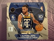 2024-25 Panini Totally Certified Basketball Premium Box Sealed NBA 1 Auto 2 Mem