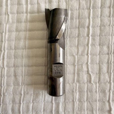Weldon 1'' B32-5 E78-HS 2-Flute End Mill Cutter Tool Steel USA Made