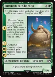 Summon: Fat Chocobo 202 Common Foil Final Fantasy Magic: The Gathering