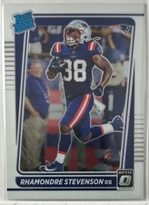 2021 Donruss Optic #237 Rhamondre Stevenson RC New England Patriots