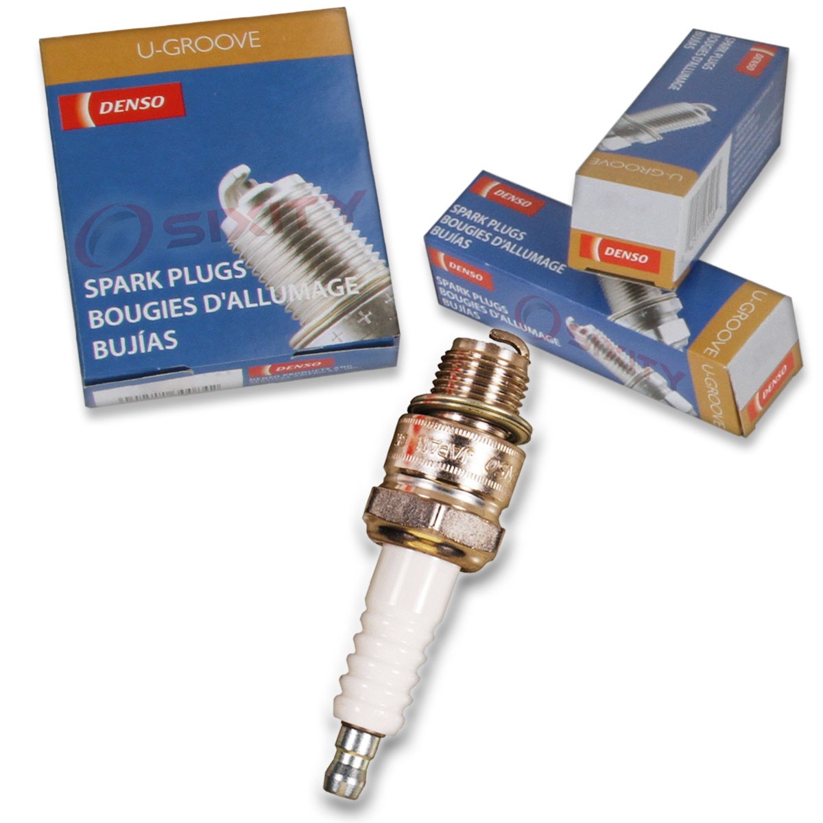 1 pc Denso Standard U-Groove Spark Plug for Kawasaki KH500 1976 Tune Up Kit pf