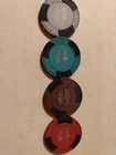 Set Of Four Barney's Casino Vintage Chips — photo 1