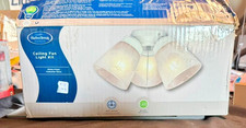Harbor Breeze Ceiling Fan Light Kit LED White Alabaster Glass 0745344 Brand New