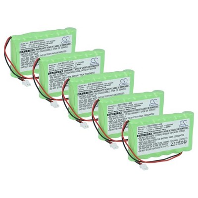 5x Akku für Visonic Central PM30, PowerMaster 30 Control Panel 1500mAh Alarm