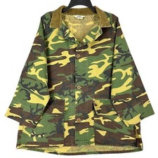 Vintage Duxbak Camo Chore Work Hunting Jacket Coat L USA Made 1980s Game Bag