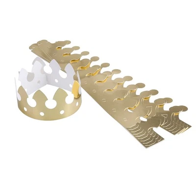 12 Pcs Chapeau De Fete Couronne Anniversaire Accessoire Chapeaux Fête Du Nouvel - Photo 1/4