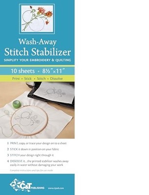 Wash-Away Stitch Stabilizer : Simplify Your Embroidery & Quilting