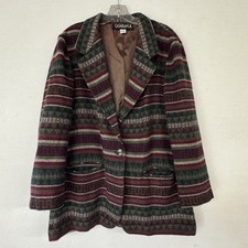 Vintage Casablanca Blazer Western Wool Southwestern Women s Sz 14
