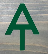 Appalachian Trail AT Sticker Decal Symbol Hiking Mountains Katahdin Hiker Car