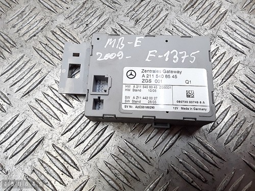 2009 MERCEDES E CLASS STEUERGERAT GATEWAY A2115408545