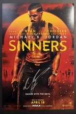 Michael B Jordan signed photo 12x18 Sinners b