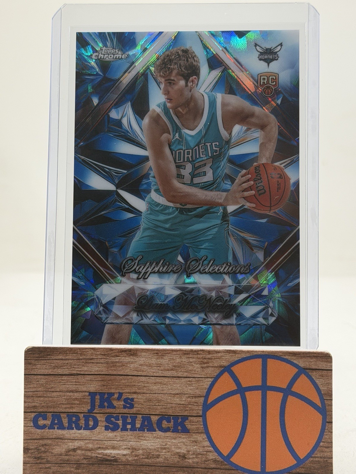 2025-26 Topps Chrome Sapphire Liam McNeeley Sapphire Selections RC #SS-20