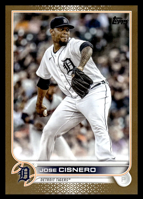 2022 Topps Update Jose Cisnero #US31 Detroit Tigers Gold, 0612/2022 MLB Baseball