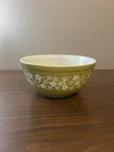 VTG Pyrex 403 Spring Blossom Green Mixing Bowl "Crazy Daisy" Nesting Bowl 2.5 QT