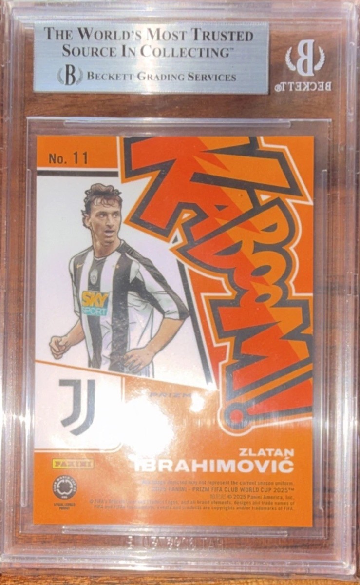 2025 Panini Prizm Kaboom Zlatan Ibrahimovic Juventus #11 BGS 8.5