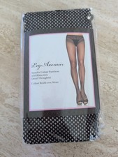 Leg Avenue Spandex Fishnet Pantyhose Rhinestone Detail Black Style 9008
