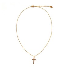 Cross Necklace for Women Dainty Gold Cross Necklace Simple Trendy Sideways Thin