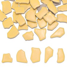 250g/0.55LB 0.79"-1.57" Irregular Ceramics Mosaic Tiles, Ginger