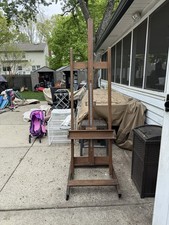Vintage Anco Bilt Artist Painters Easel Local Pickup Only 80 Middle Bar Casters