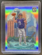 2024 Panini Donruss Optic JJ McCarthy Downtown! RC Rookie SSP #11 Vikings