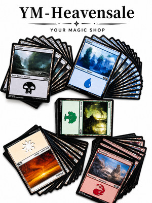 Magic the Gathering 20 x alle Basics - Insg. 100 Standard Länder in Englisch MTG