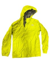 North face Lightweight Rain/wind Yellow Zip Up Jacket Youth 14/16