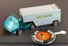 Vintage Hot Wheels Redline 1970 PRISTINE Aqua Moving Van - SMOOTH DOOR! BP PULL!