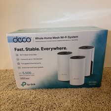 New Sealed TP-Link Deco M4 AC1200 3-Pack WiFi 5 Whole Home Mesh System 5500 SqFt