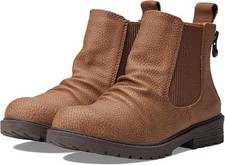 Blowfish Malibu Redsen-K Boots Kids US 3 Brown Side Zip Round Toe Ankle JOBB858